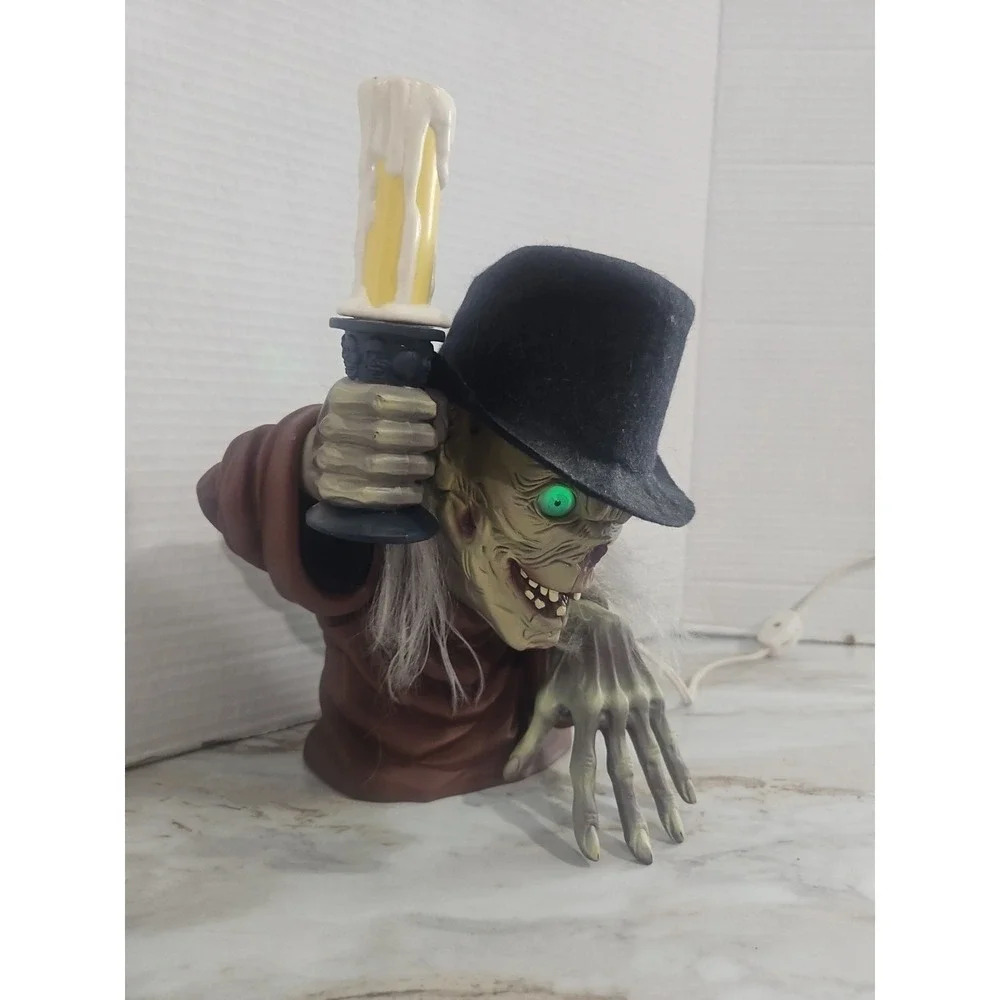 Tales From The Crypt Candelabra Crypt Keeper Light Up Halloween 1996 Read!